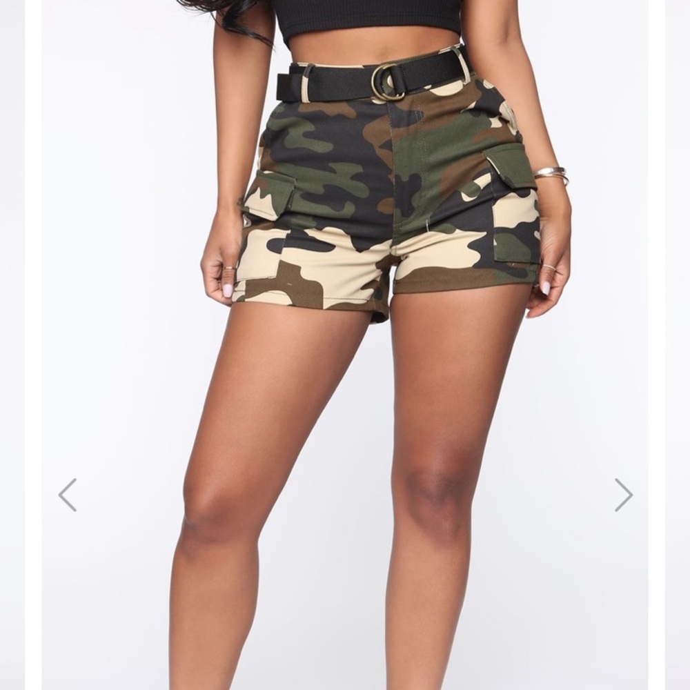 NEW! Camo cargo shorts. Never worn.